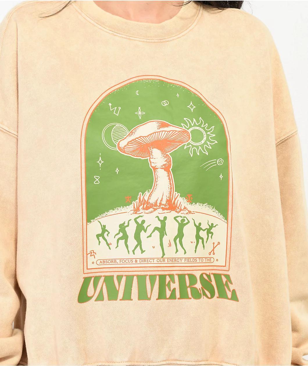 Dravus Carsen Universe Tan Crewneck Sweatshirt Product Image