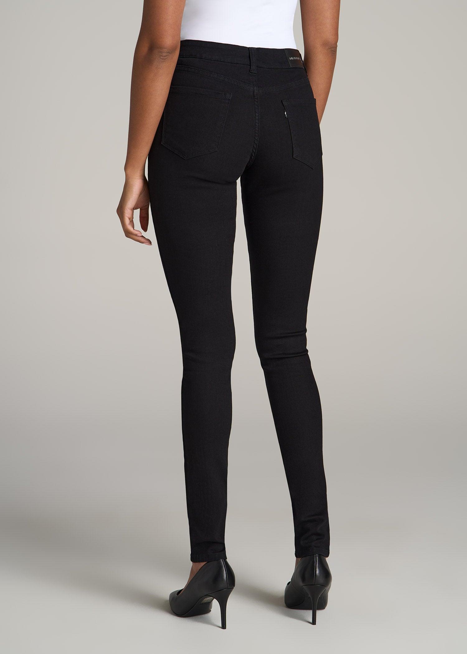 Sarah MID RISE SKINNY Tall Women's Jean in Black Female Product Image