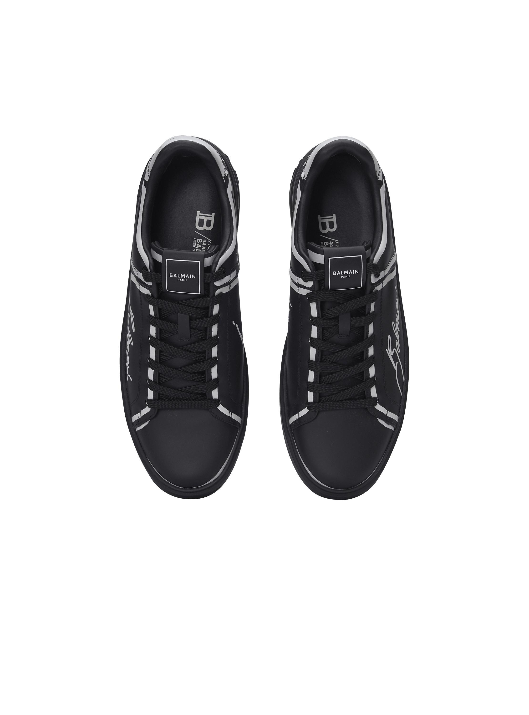 B-Court printed calfskin trainers  Product Image