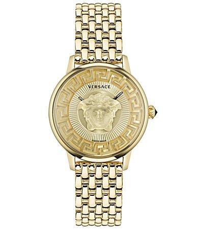 Versace Womens Swiss Medusa Alchemy Gold Ion Plated Bracelet Watch 38mm Product Image