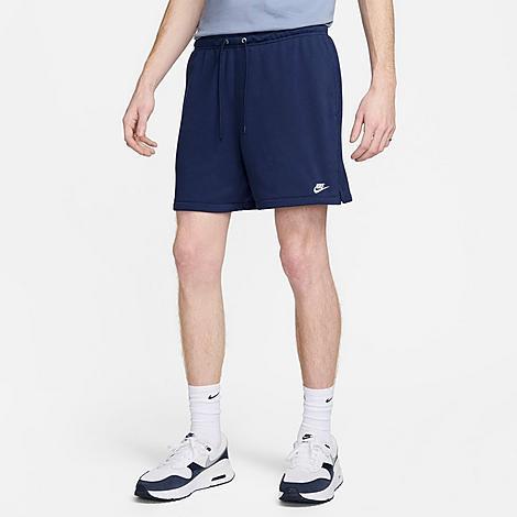 Nike Mens Nike Club Flow French Terry Shorts - Mens Black/Sail Product Image