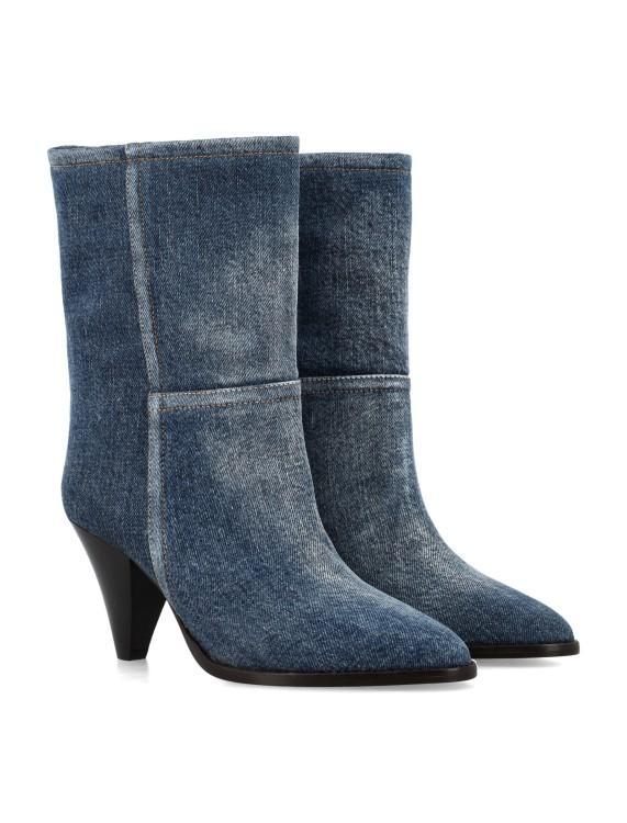 Ankle Boots Rouxa Aus Denim In Blue Product Image