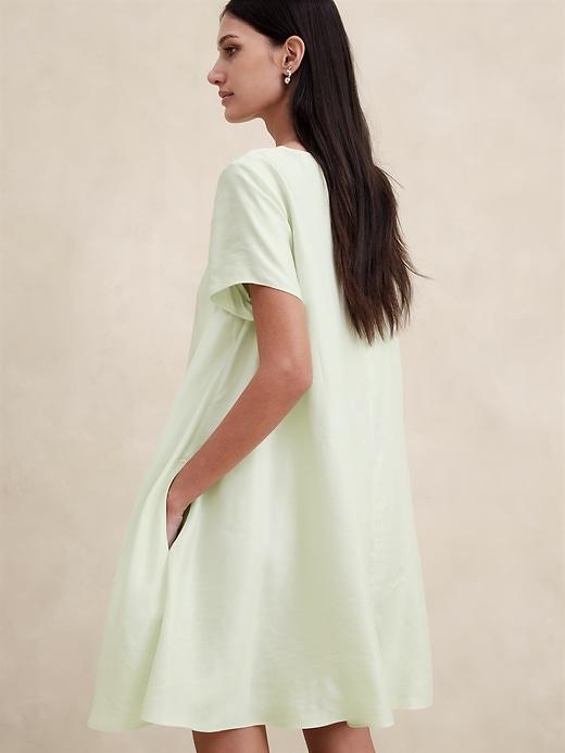 Aurelia Linen-Blend Mini Dress Product Image