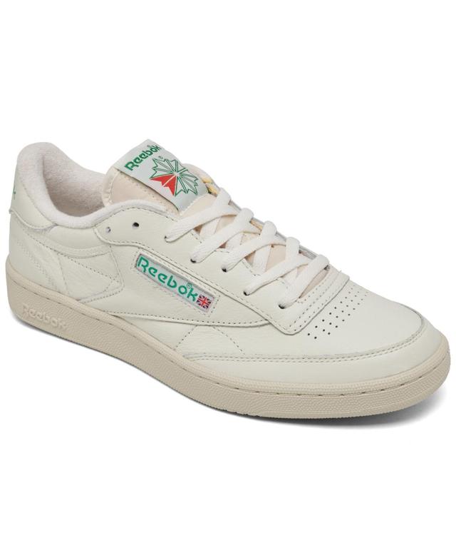 Reebok Mens Reebok Club C 85 Vintage - Mens Shoes Green/White Product Image