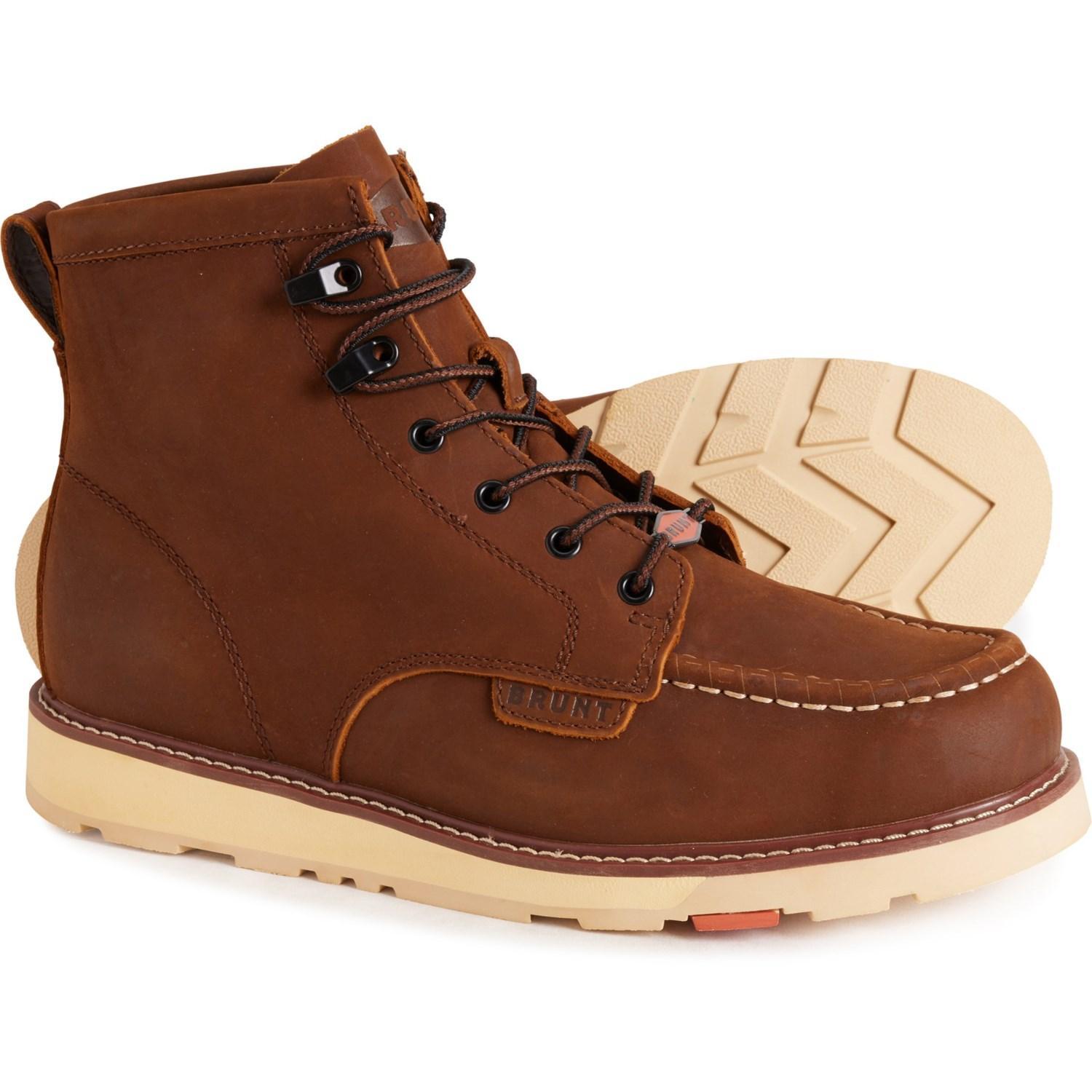 Brunt The Marin Unlined Work Boots - Leather, Soft Toe (For Men) Product Image