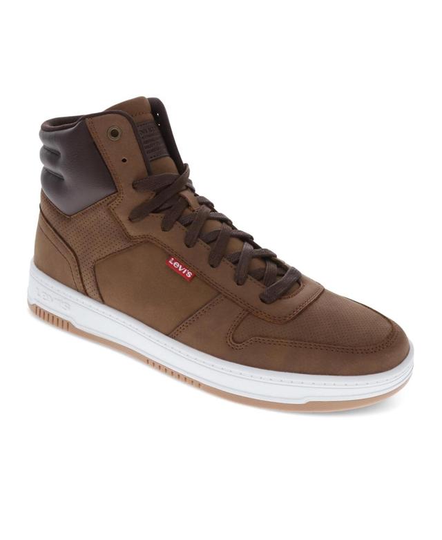 Levis Mens Drive Hi Cbl High Top Sneakers - Tan Product Image