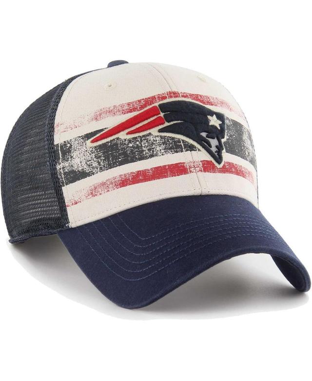 Mens 47 Brand Cream New England Patriots Breakout Mvp Trucker Adjustable Hat Product Image