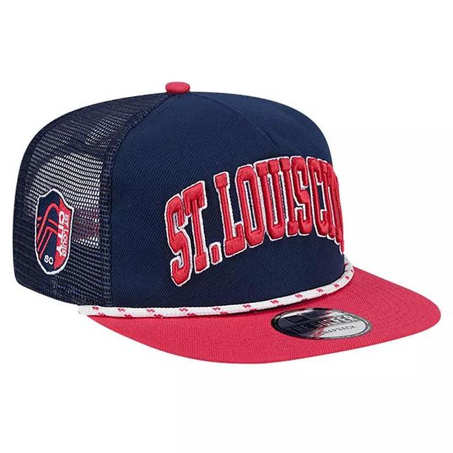 Mens New Era Navy St. Louis City SC Throwback Golfer Snapback Hat, Slc Blue Product Image