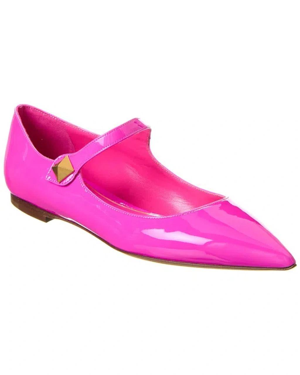 Tiptoe Patent Flat In Pink Product Image