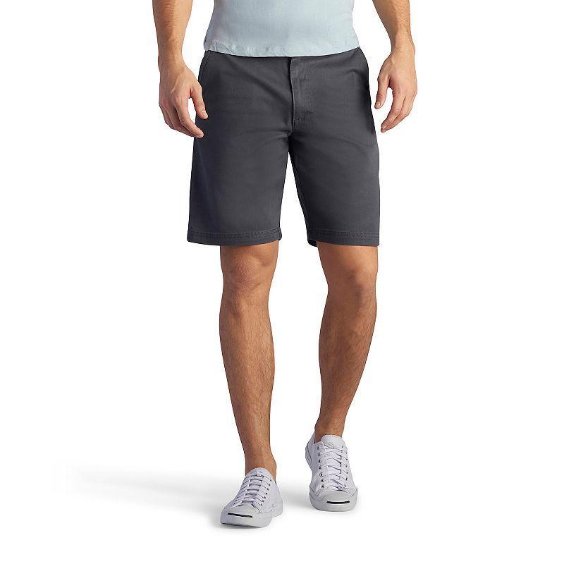 Mens Lee 10 Extreme Motion Flat Front Shorts Blue Product Image