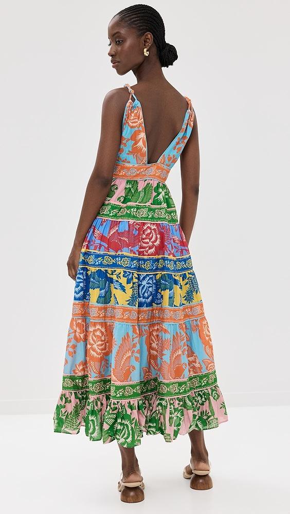 FARM Rio Lace Garden Mix Midi Dress | Shopbop Product Image