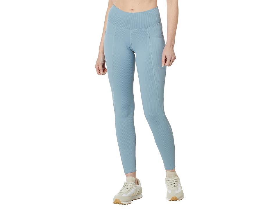 Toad&Co Suntrail 7/8 Tights (Weathered Blue) Women's Clothing Product Image