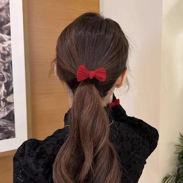 Bowknot Hair Tie Set Product Image