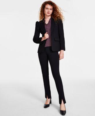 CeCe Ponte Straight Leg Ankle Pants Product Image