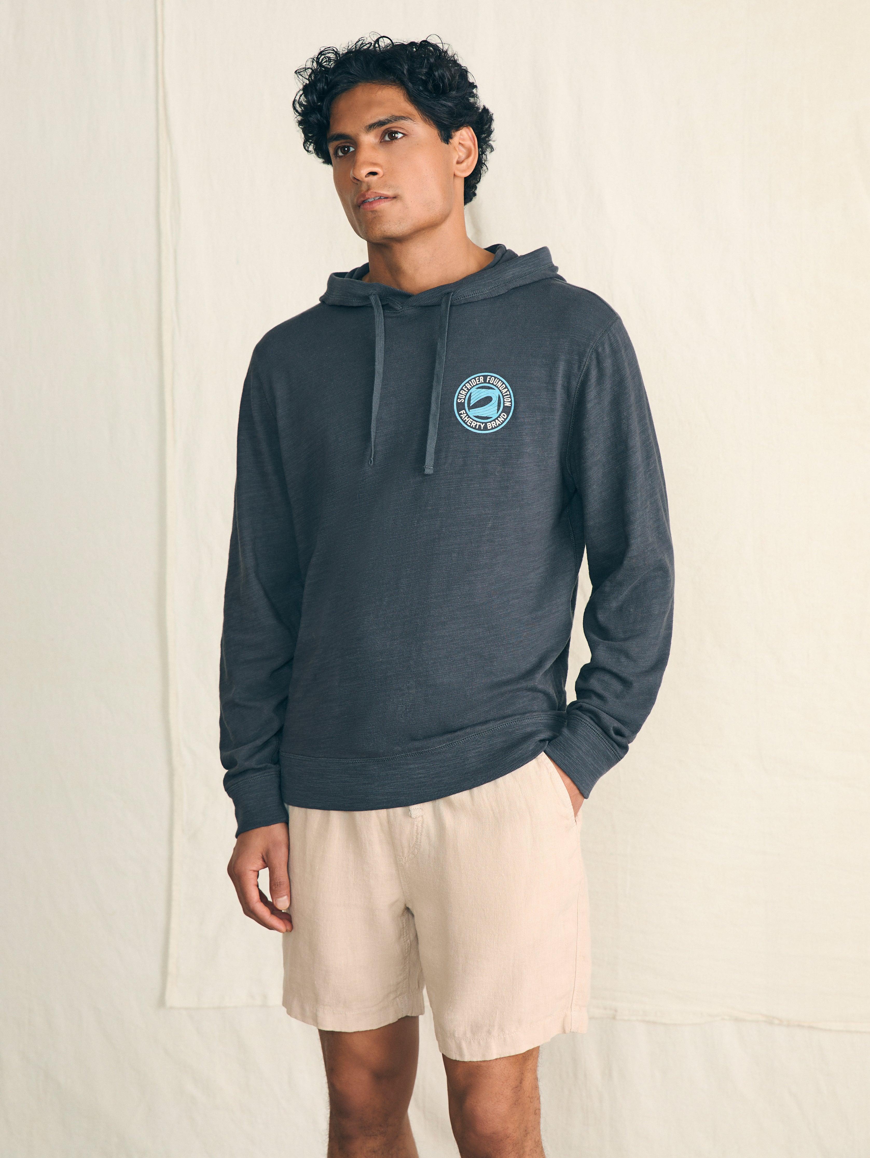 Surfrider Sunwashed Slub Hoodie - Graphite Male Product Image