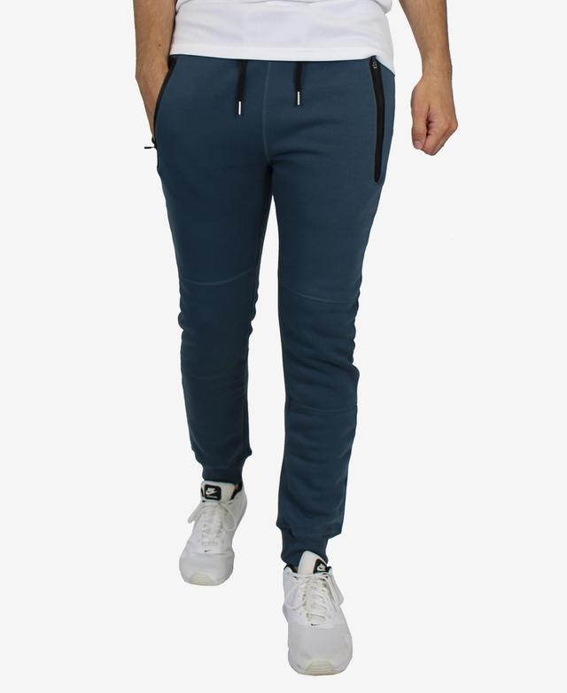 Blu Rock Mens Slim Fit Fleece Jogger Sweatpants with Heat Seal Zipper Pockets Product Image