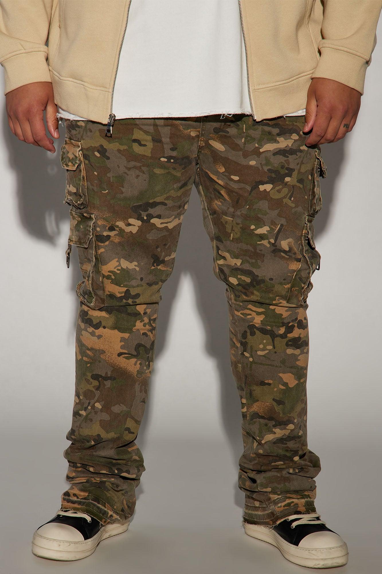 Loaded Stacked Skinny Cargo Pants - Camouflage Product Image