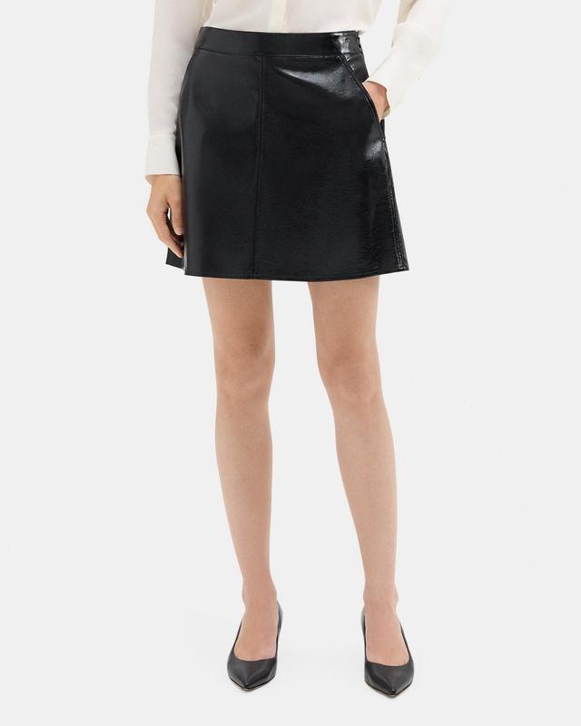 Mini Skirt in Patent Faux Leather Product Image