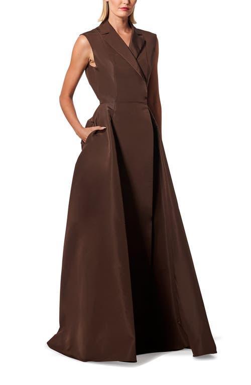 Carolina Herrera Sleeveless Trench Silk Ballgown Product Image