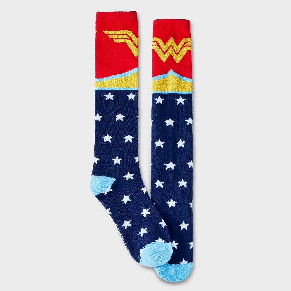 Womens Wonder Woman Knee High Socks 4-10 Product Image