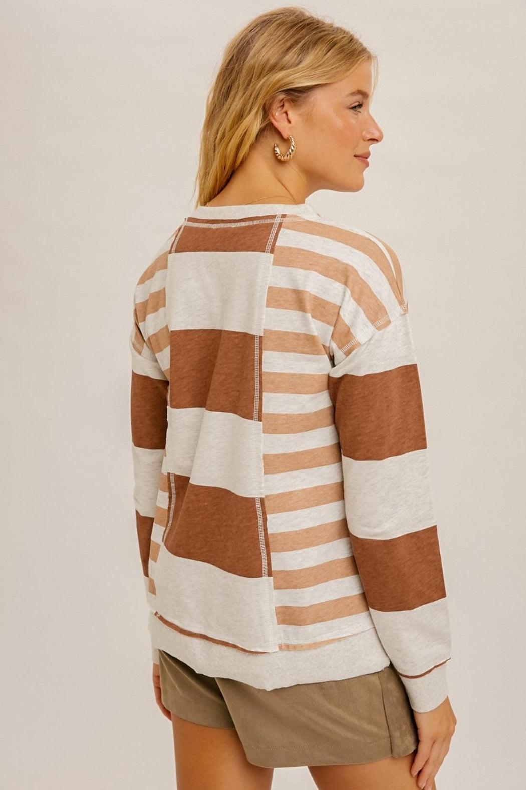 Stripe Pullover Top Female Product Image