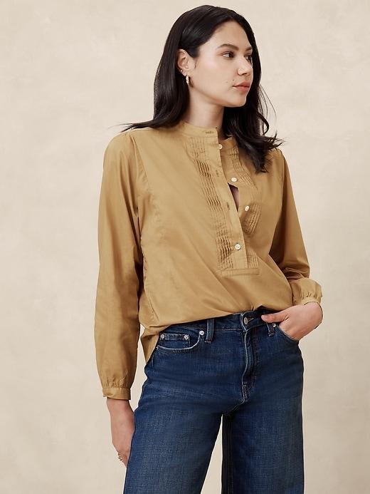 Pleated Popover Shirt Product Image