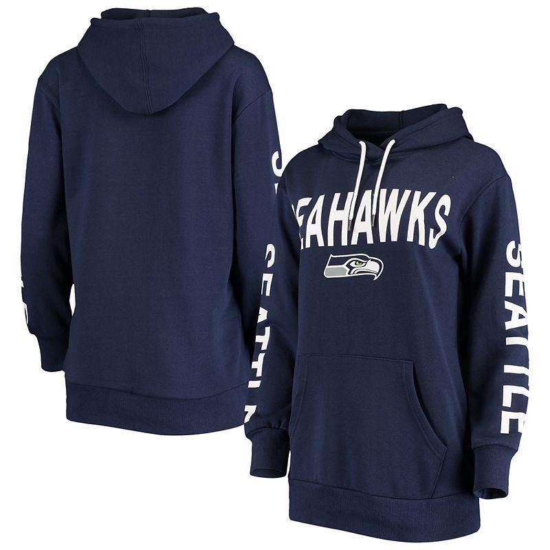 Womens G-III 4Her by Carl Banks College Seattle Seahawks Extra Point Pullover Hoodie Blue Product Image