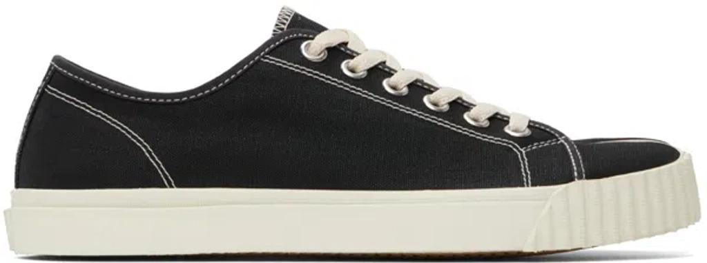 MAISON MARGIELA Black Tabi Sneakers In H0958 Black/white Product Image