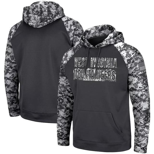 Mens Colosseum West Virginia Mountaineers OHT Military Appreciation Digital Camo Pullover Hoodie Grey Product Image