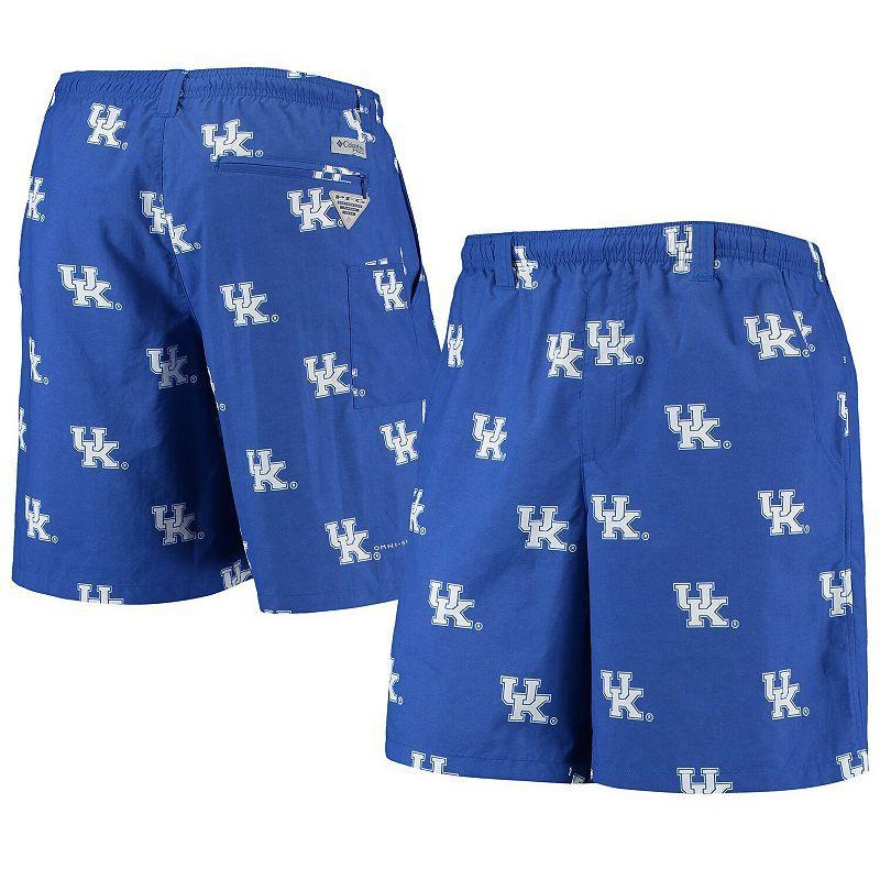 Mens Columbia PFG Royal Kentucky Wildcats Backcast II 8 Omni-Shade Hybrid Shorts Product Image