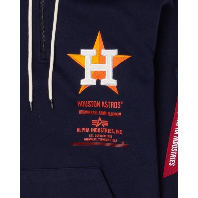 Alpha Industries X Houston Astros Zipper Hoodie Male Product Image