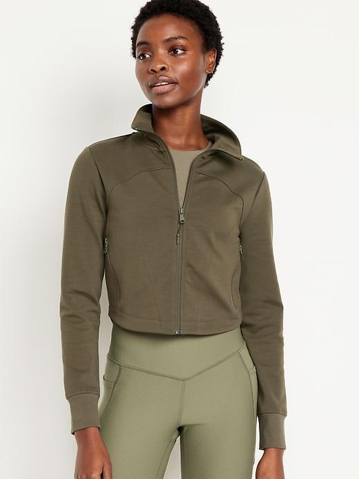 Dynamic Fleece Crop Zip Jacket Product Image