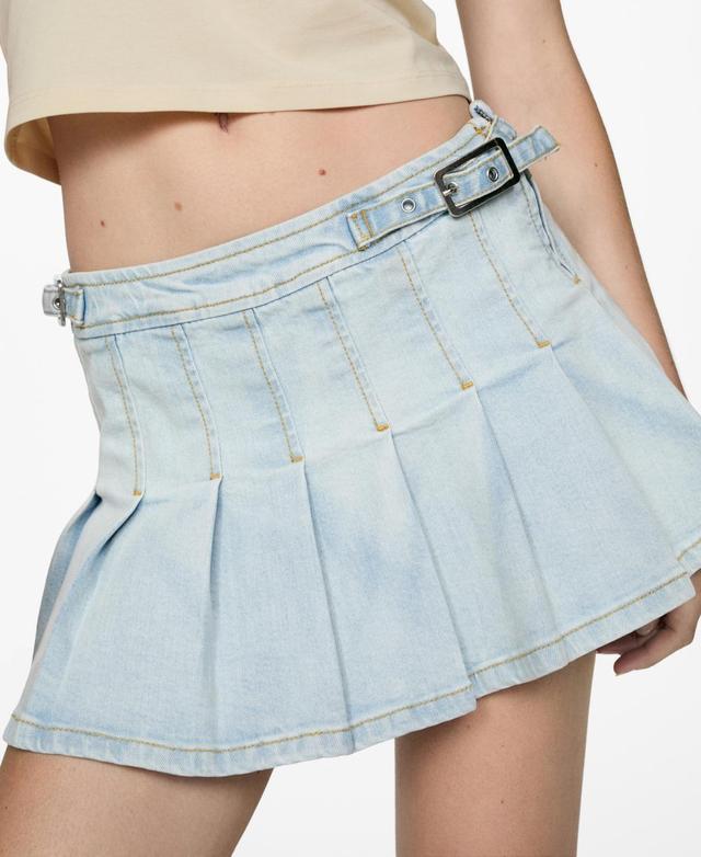 Mango Womens Denim Mini-Skirt Product Image