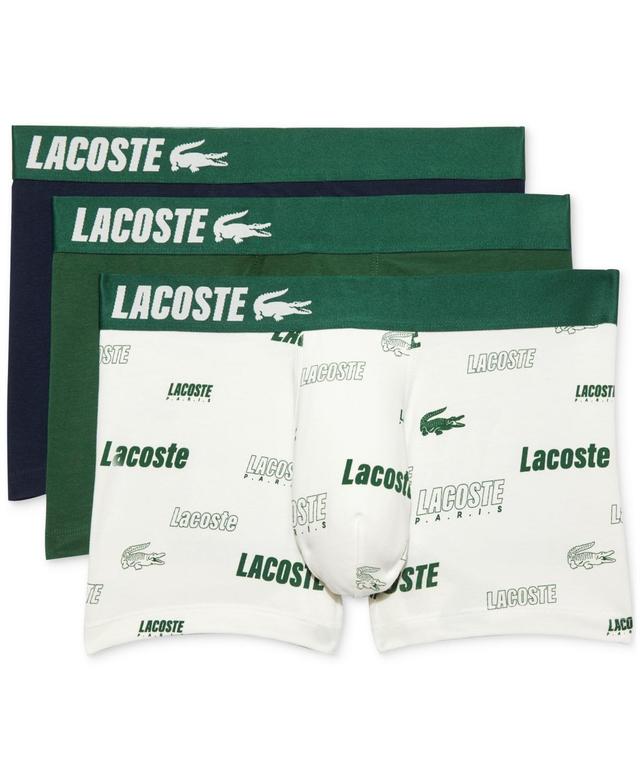 Lacoste Mens Trunk Underwear, Pack of 3 - Ily Black/ Product Image