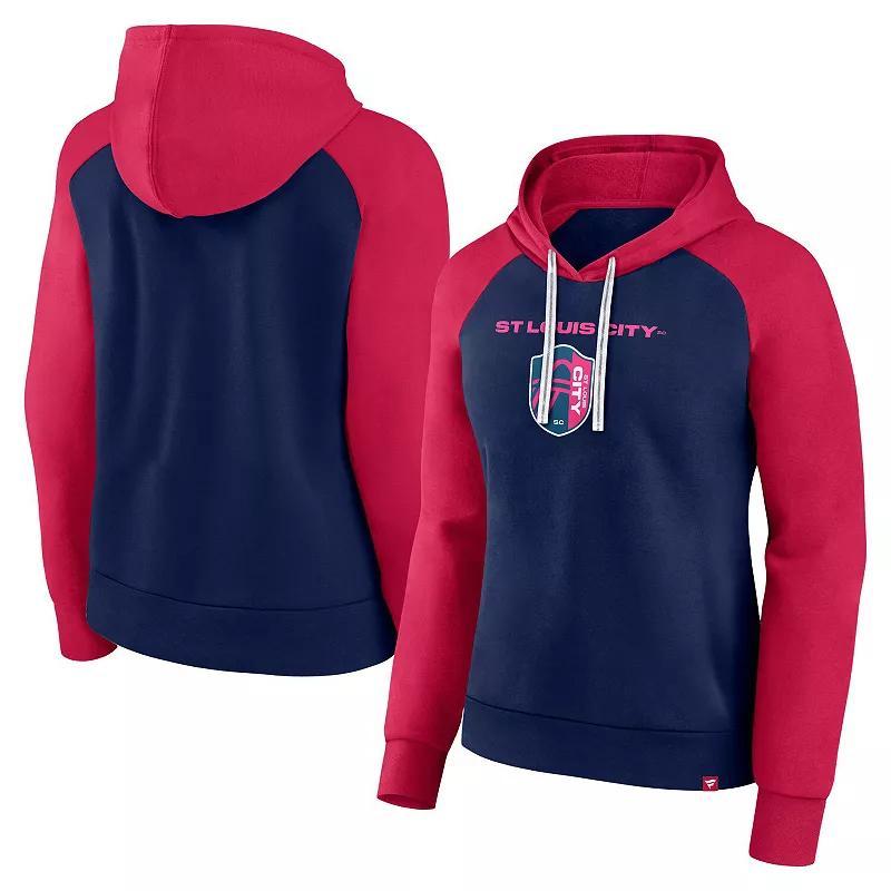 Womens Fanatics Branded Navy/Red St. Louis City SC Instep Pullover Hoodie Slc Blue Product Image