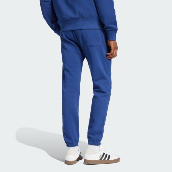 adidas ALL SZN Fleece Regular Tapered Pants Dark Blue M Mens Product Image