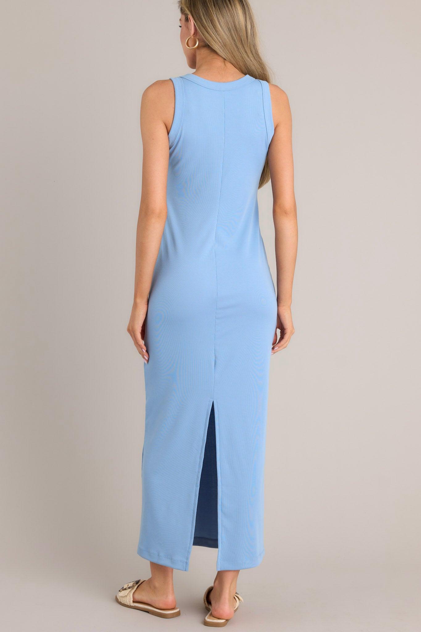 Tranquil Waters Light Blue Maxi Dress Product Image