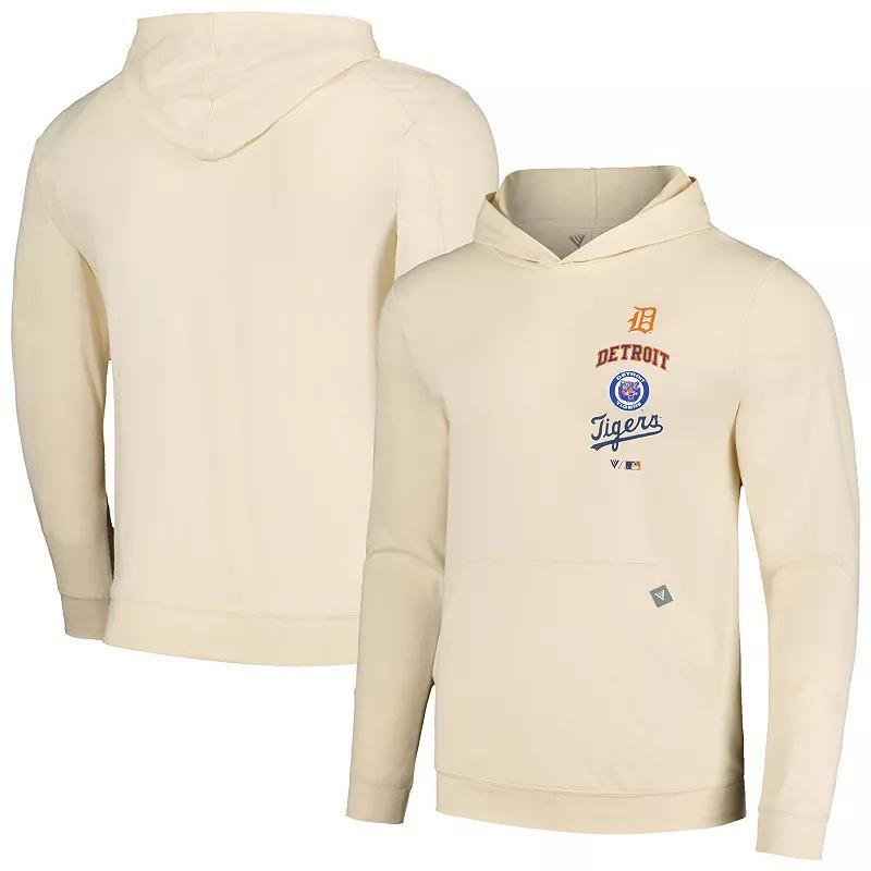 Mens Levelwear Cream Detroit Tigers Base Line Pullover Hoodie Product Image