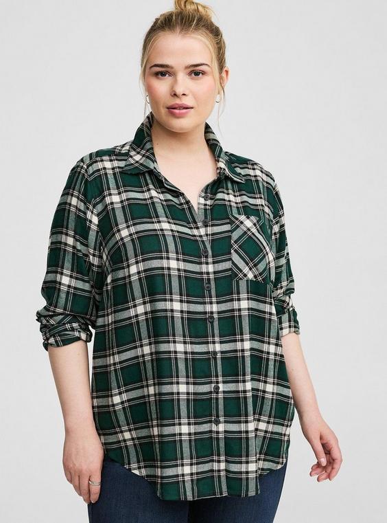 Lizzie Brushed Woven Button-Down Long Sleeve Shirt Product Image