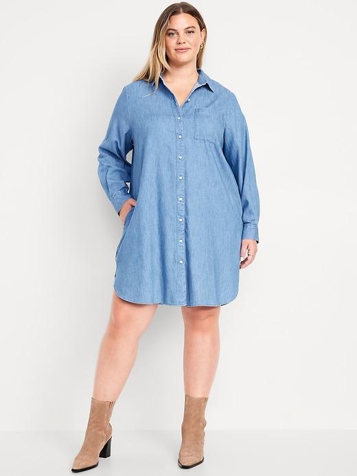 Jean Mini Shirt Dress Product Image