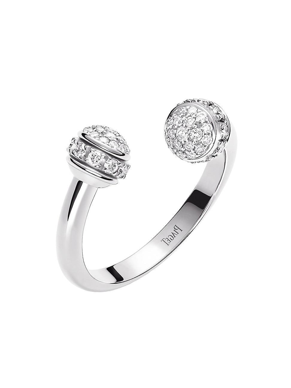 Womens Possession 18K White Gold & Diamond Open Ring Product Image