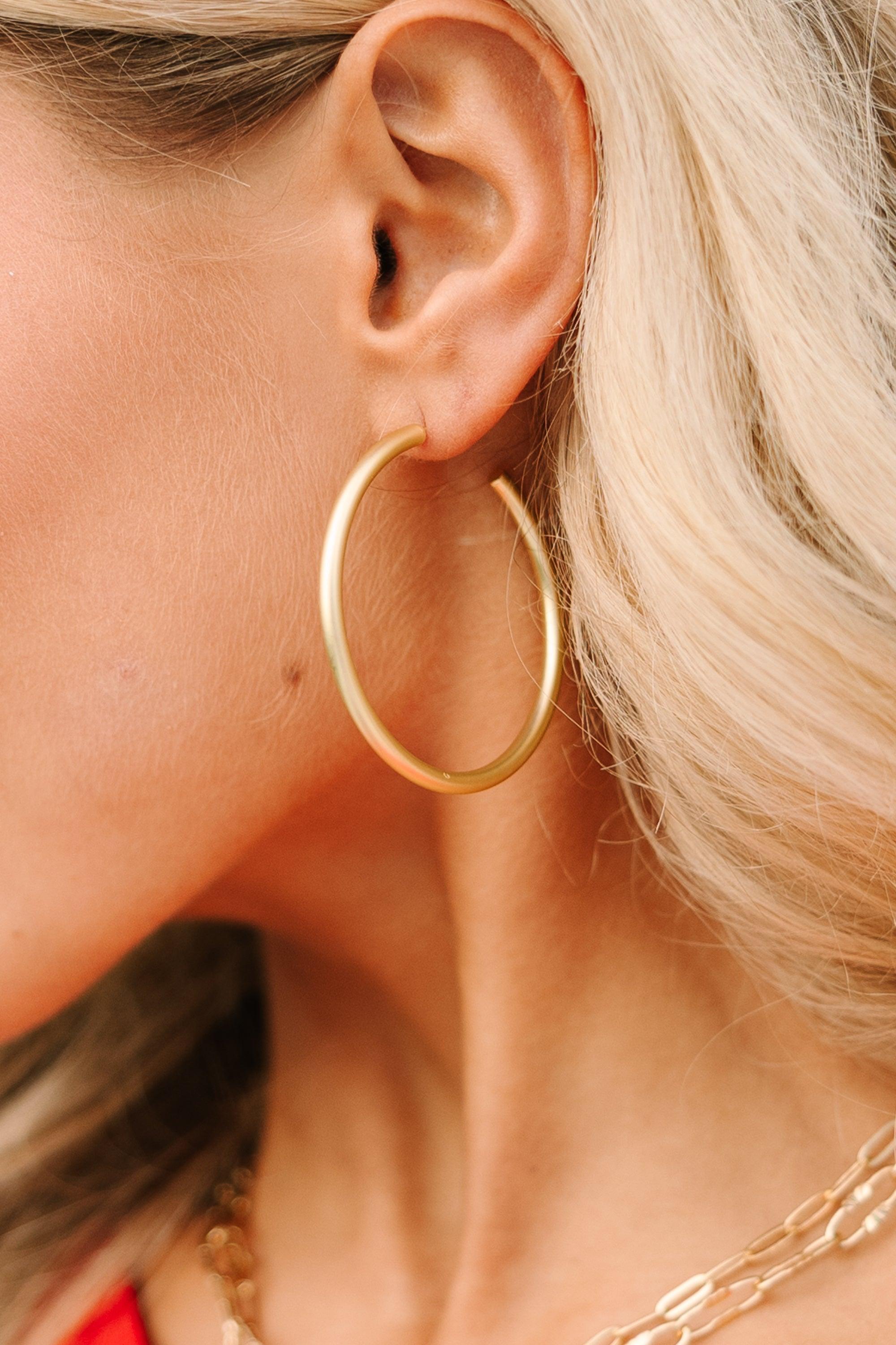 All For You Gold Hoops Female Product Image