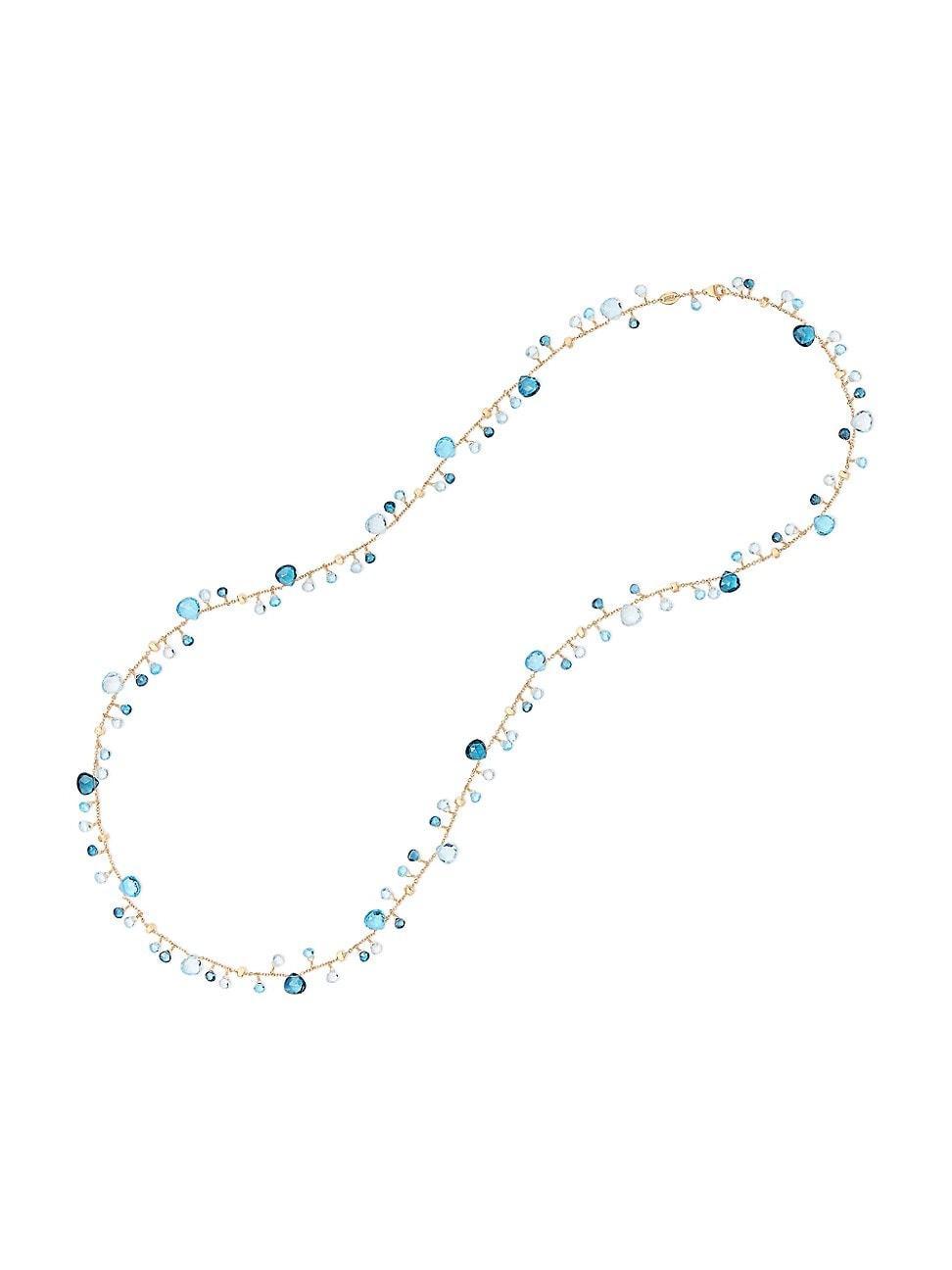 Womens Paradise Topaz 18K Yellow Gold & Mixed Topaz Long Necklace Product Image