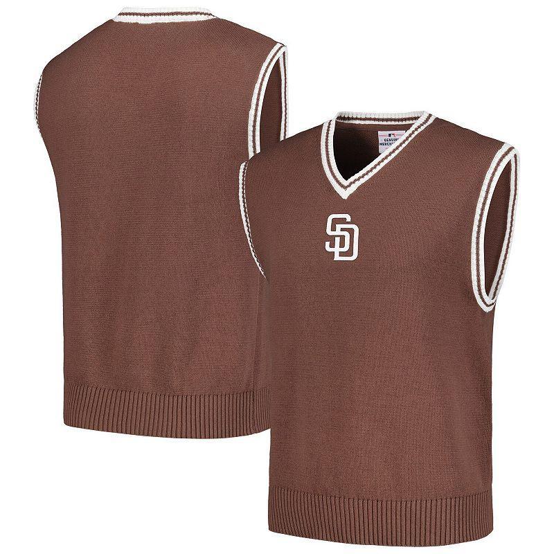 Mens PLEASURES Brown San Diego Padres Knit V-Neck Pullover Sweater Vest Product Image