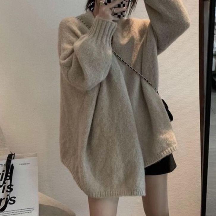 Plain Oversized Cardigan Product Image