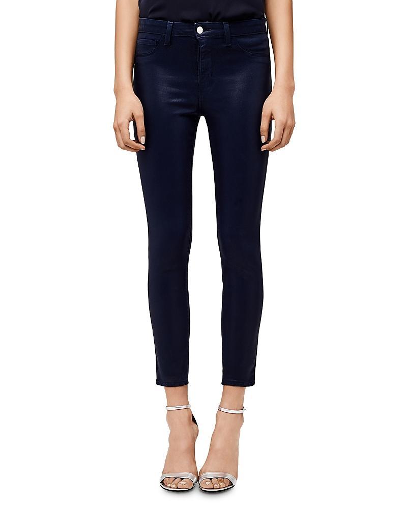 Womens Margot High-Rise Ankle Skinny Coated Jeans Product Image