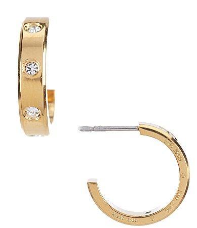 kate spade new york cubic zirconia huggie hoop earrings Product Image