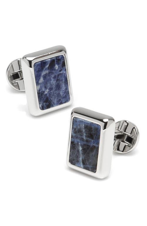 Silver and Sodalite JFK Presidential Cufflinks Product Image