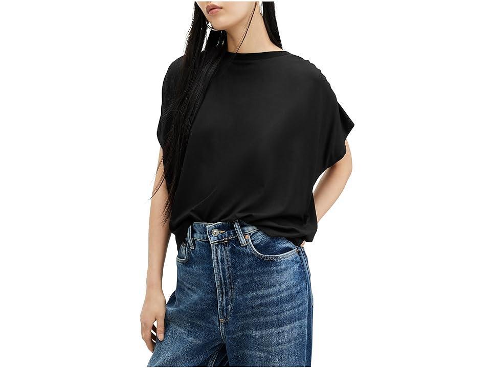 AllSaints Natalie Ruched Shoulder T-Shirt Product Image