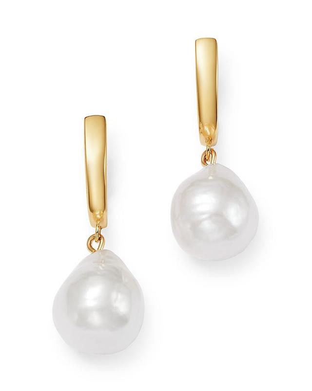 Bloomingdales Baroque Cultured Pearl Drop Earrings in 14K Yellow Gold - 100% Exclusive Product Image